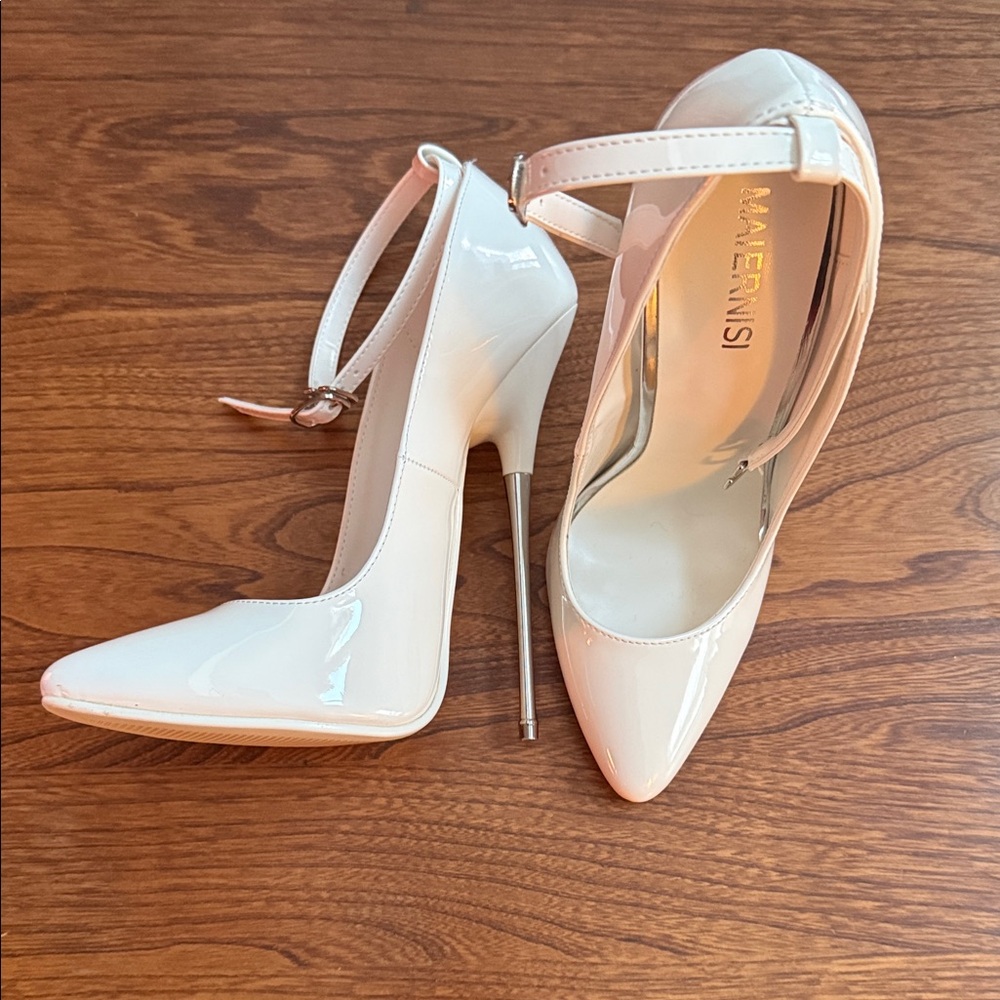 White Extreme Stiletto Heels for Women NIB